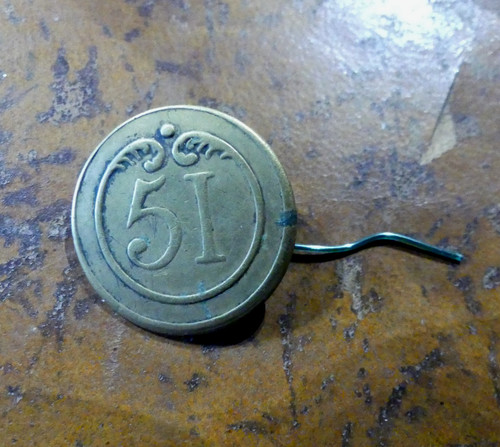 Empire bouton militaire 51em - empire,