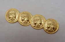 Lot de 4 Boutons vintage en