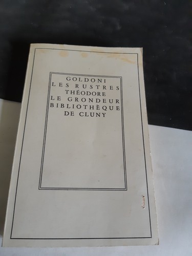 Goldoni les rustres - goldoni,