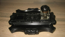 Ancien Encrier en ébonite style Napoléon III