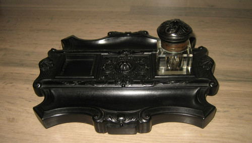 Ancien encrier ébonite - encrier,