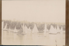 France, Course de voiliers, ca.1900, Vintage citrate print Vintage citrate print