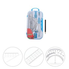  Fourniture Scolaire Trousse Kit De Géométrie Mathématique Outils Dessin
