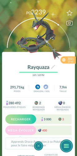 Pokemon shiny rayquaza - go,
