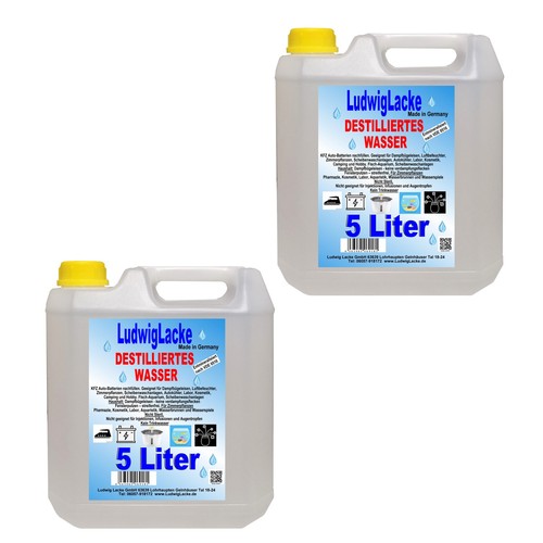 Eau distillée 5 litres - distillée, x