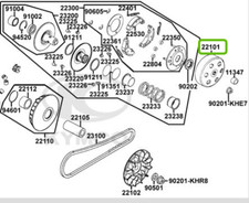 CLOCHE D'EMBRAYAGE KYMCO MAXXER 300, KXR 250, MXU 250/300, 22101-LBA7-900 OEM