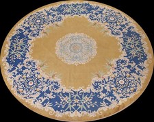 Tapis Rond Floral Art Déco