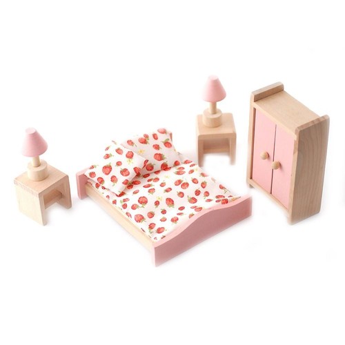 Poupées maison rose bois - poupées,