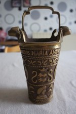ANCIEN SEAU A EAU BENITE ORFEVRERIE BRONZE LAITON BENITIER