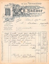 1930 FERRONNERIE SERRURERIE POUR MEUBLES ET BATIMENTS A LA MENAGERE QUINCAI