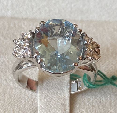 Bague blanc 18kt avec - en,