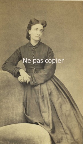 Femme vers 1865 cdv - femme,
