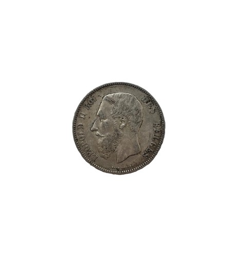 Pièce francs léopold ii - francs,