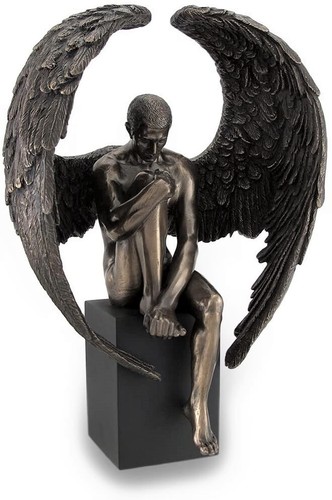 Statue ange triste ailé - ange,