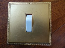 LEGRAND 1 ancien interrupteur va  et vient Chambord prestige or style bronze