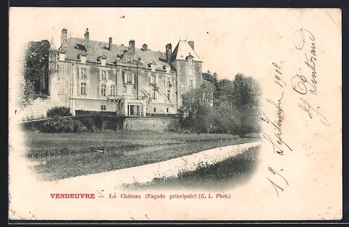 Cpa vendeuvre château - cpa,