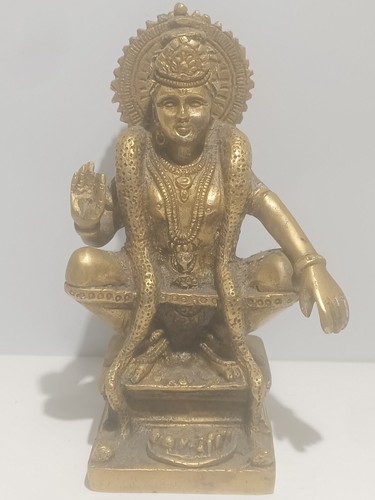 Statue bronze bouddha serpent - statue,