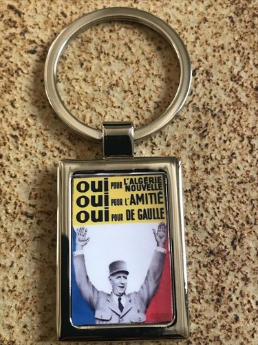 Porte clé métal - porte, rectangle