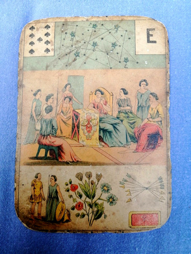 Ancienne carte tarot - carte, de