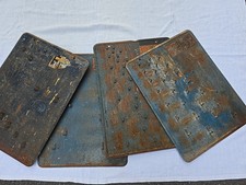 Lot ancien presentoir Clef Eternum Metal Vintage Deco Garage Outil Atelier 