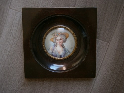 Portrait miniature peinture - miniature,