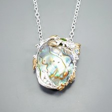 Collier coquille d'ormeau