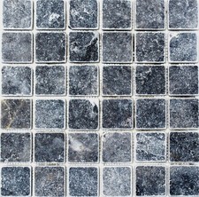 Mosaïque Nero Antique Marbre