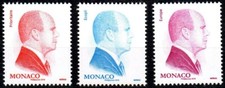 Timbre Monaco n°3015 à 3017 S.A.S. Le Prince Albert II - Lettre prioritaire, Eco