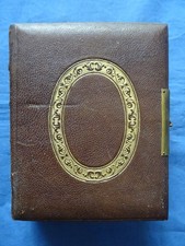 petit album photo ancien vide, pour photos CDV,  XIXe siècle REF386