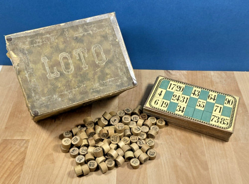 Ancienne boite jeu loto jjf - boite,