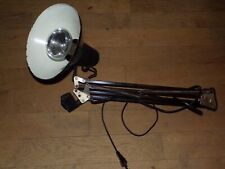 Ancienne lampe articulée bureau architecte atelier métal industrielle noire