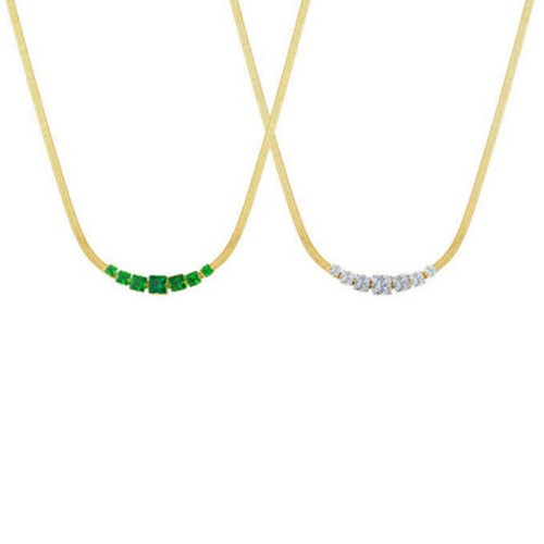 Collier ras cou femme - en, acier