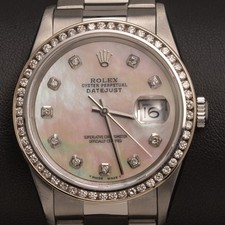 Rolex datejust montre diamant - rolex,