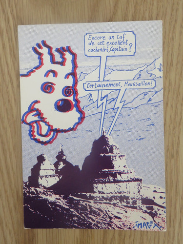 Carte postale tintin - tintin,