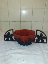 Vidé Poche coupe  FER FORGE et  PATE DE VERRE  ART DECO  