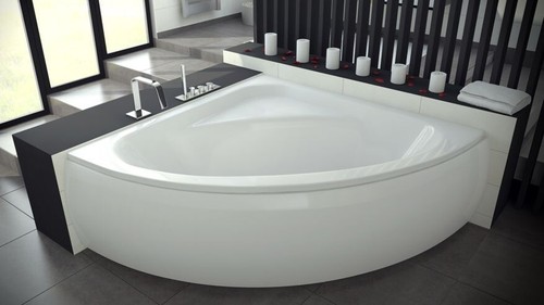 Baignoire angle coin - d'angle,