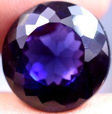 Très Propre 20.10 CT Naturel Violet Tanzanite Bleue If Ggl Certifié Ample Gemme