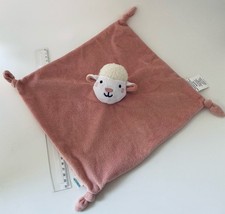 5842🌟Doudou Plat Mouchoir Robeez Mouton Agneau Vieux Rose Blanc