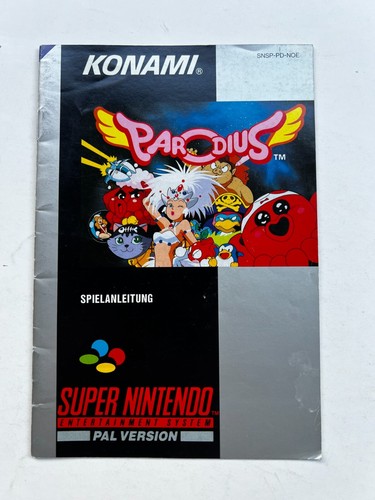 Notice parodius pal noe - -,
