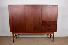 Buffet haut, Highboard Danois en Teck et chêne, Kurt Ostervig pour Randers 19609