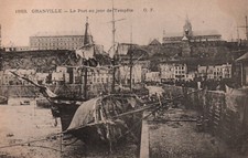 CARTE POSTALE - GRANVILLE - MANCHE - 50 - LE PORT AU JOUR DE TEMPETE
