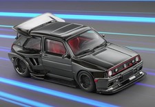 VW Volkswagen Golf MkII - KS Wideboby  - gun grey chrome - Liberty 1:64
