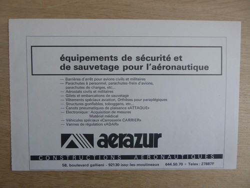 1972 pub aerazur - 5/1972,