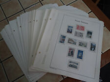 41 Feuilles" LEUCHTTURM" 1965/ 1974 avec timbres neuf** voir photos