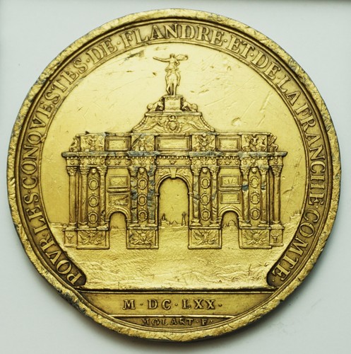 Médaille louis xiv conquête - louis,