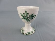 Ancien coquetier décor fleurs