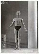 Pierre Imans Mannequin Cire 1930 Boy 14 ans Swimsuit Tirage d'époque