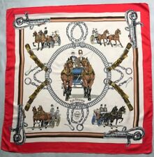 Authentique Foulard Hermès " Équipages " /  Hermès Scarf  " Équipages " 