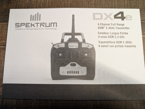 Spektrum dx4e instruction - spektrum,