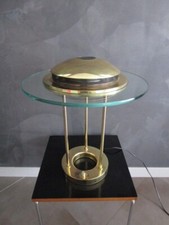 Lampe Saturne dorée par Robert Sonneman - 1980